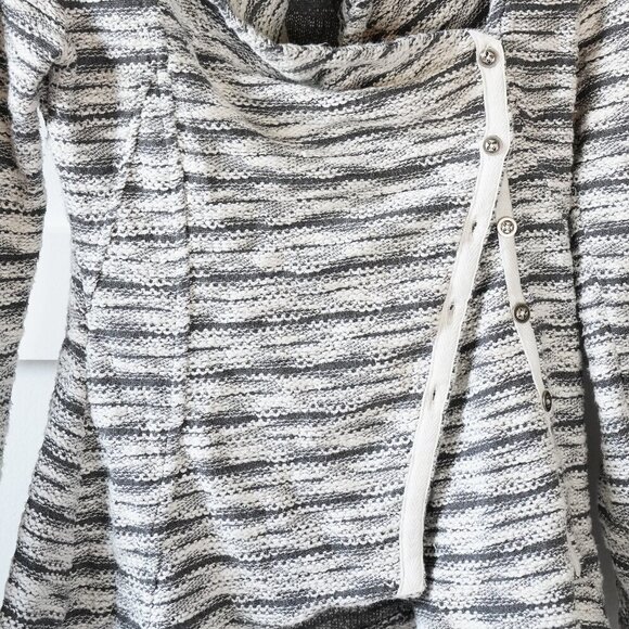 Saturday Sunday, Anthropologie, Asymmetrical Striped Cardigan Blazer Jacket - Picture 6 of 10